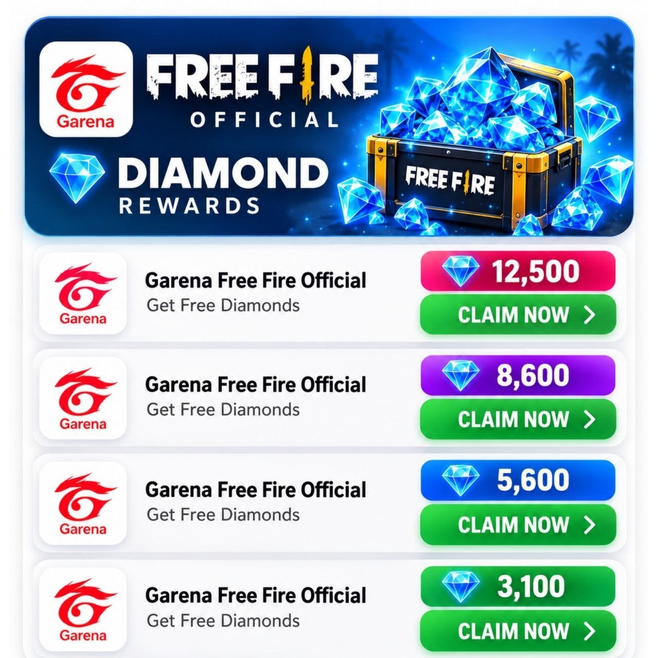 Free Fire Rewards